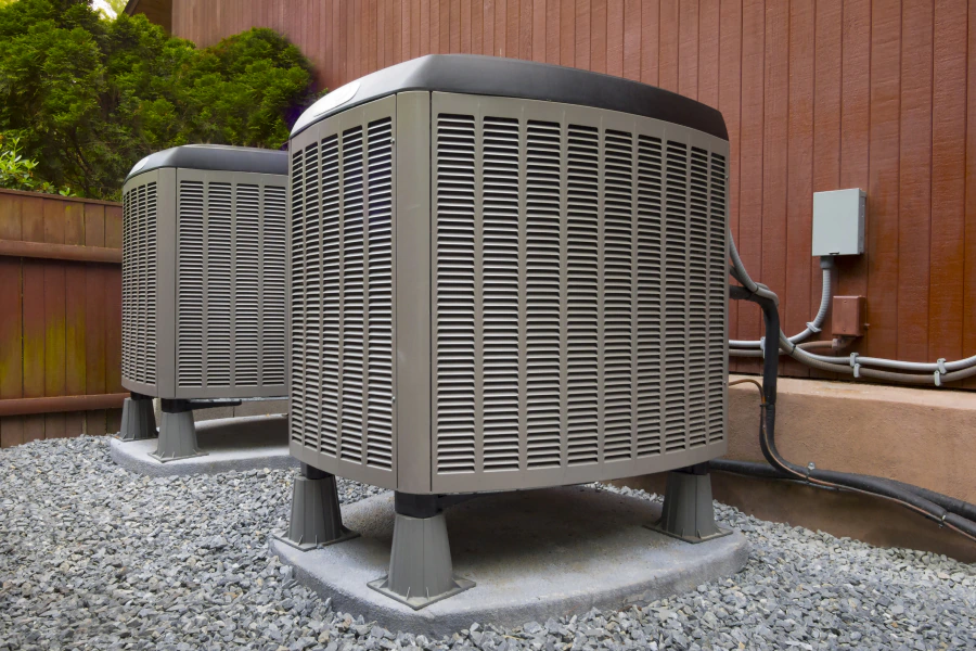 blog newly installed exterior hvac heating and cooling